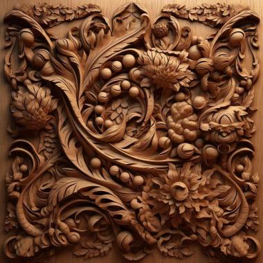 Patterns and decorations stl panel 2 3d model